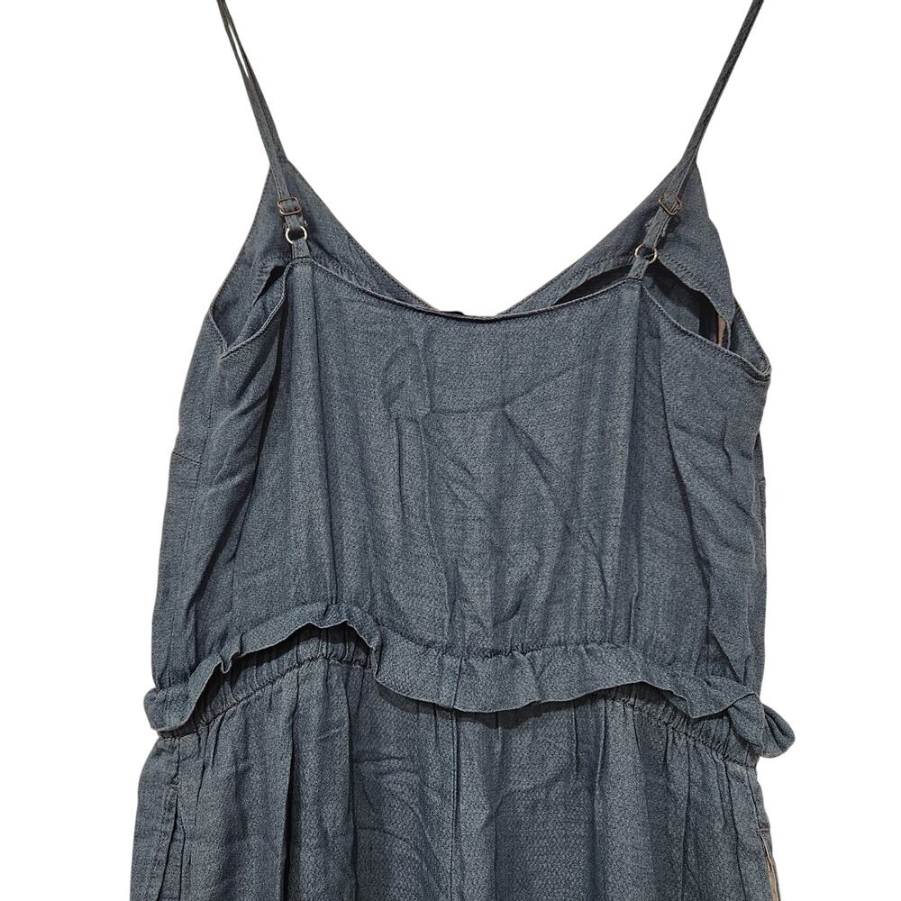 Splendid chambray Paperbag Tie Waist blue Jumpsuit size small - Picture 7 of 9
